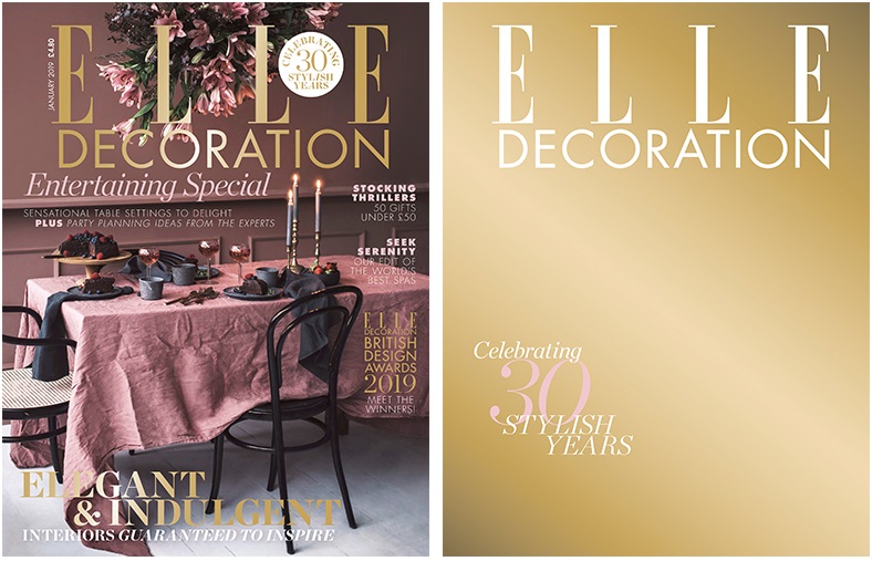 Elle Decoration Magazine covers 2019