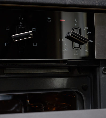 Oven Dials Close Up - Dark